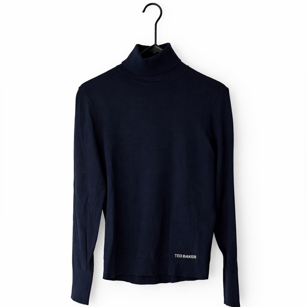 Ted Baker Women's Dark Blue Turtleneck Sweater